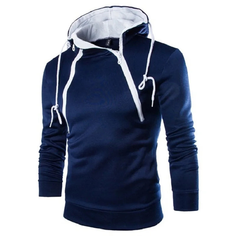 Urban Zipper Hooded Men's Sweatshirt