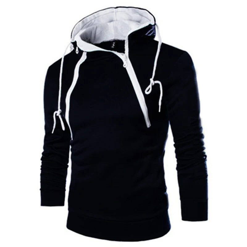 Urban Zipper Hooded Men's Sweatshirt