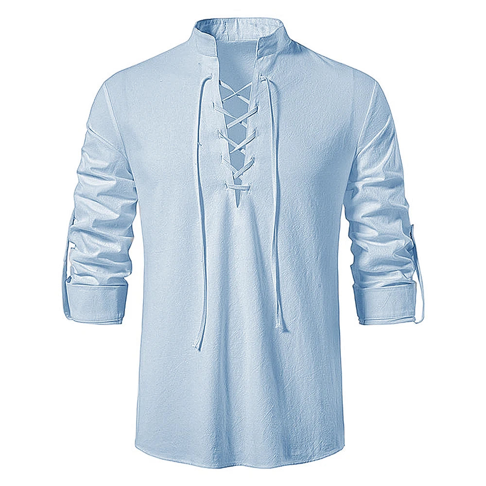 Vintage Cotton Linen Shirt for Men