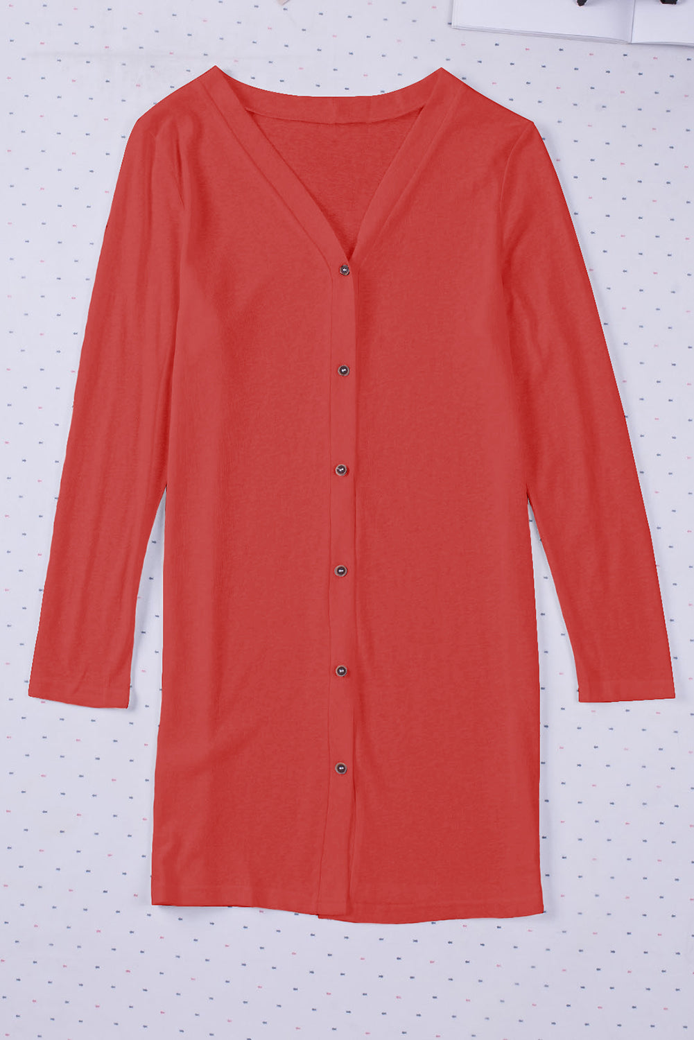 Button Up Long Sleeve Cover Up