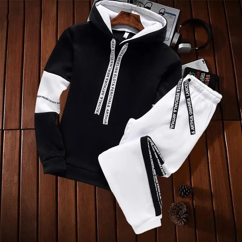 Casual Hoodie Tracksuit Set