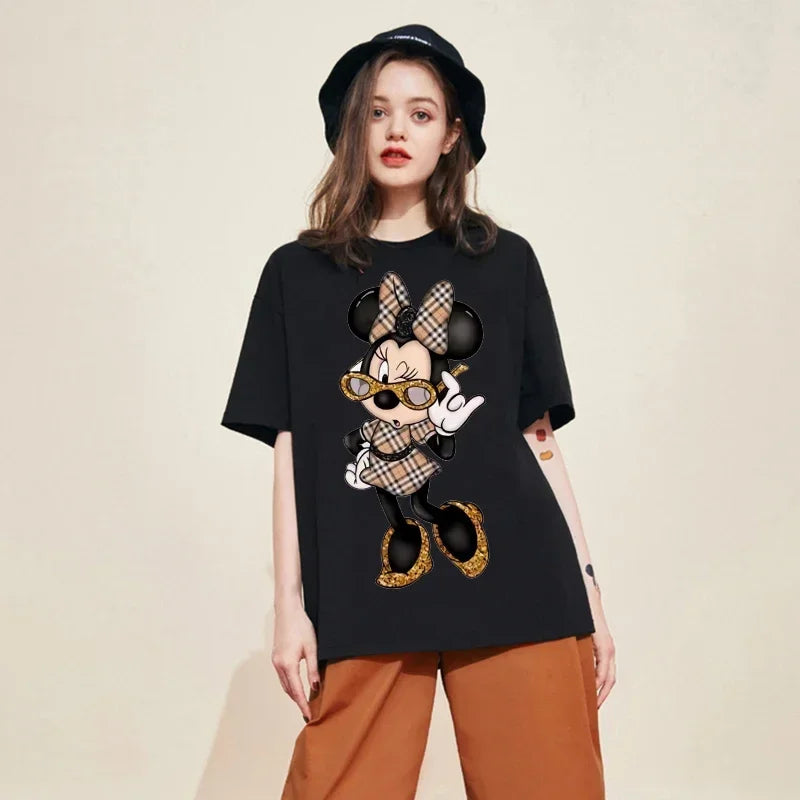 Retro Chic Mickey & Minnie Oversized Tee