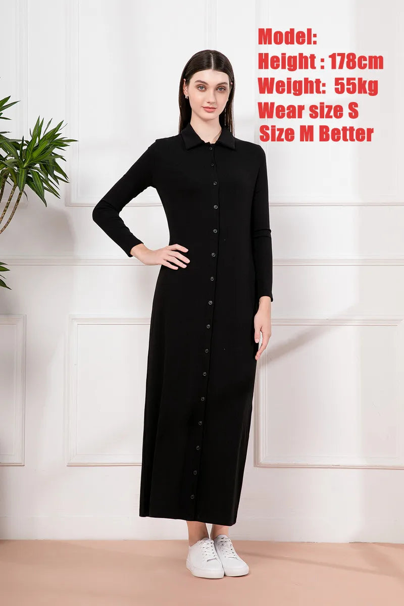 Buttoned Maxi Dress for Spring/Summer 2024