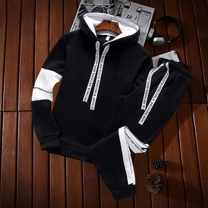 Casual Hoodie Tracksuit Set