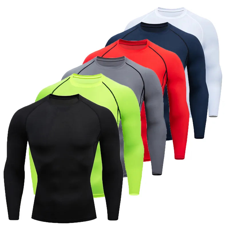 Dynamic Long Sleeve Workout T-Shirt for Men