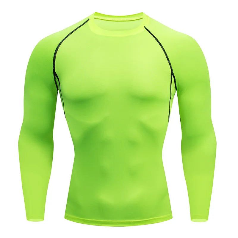 Dynamic Long Sleeve Workout T-Shirt for Men