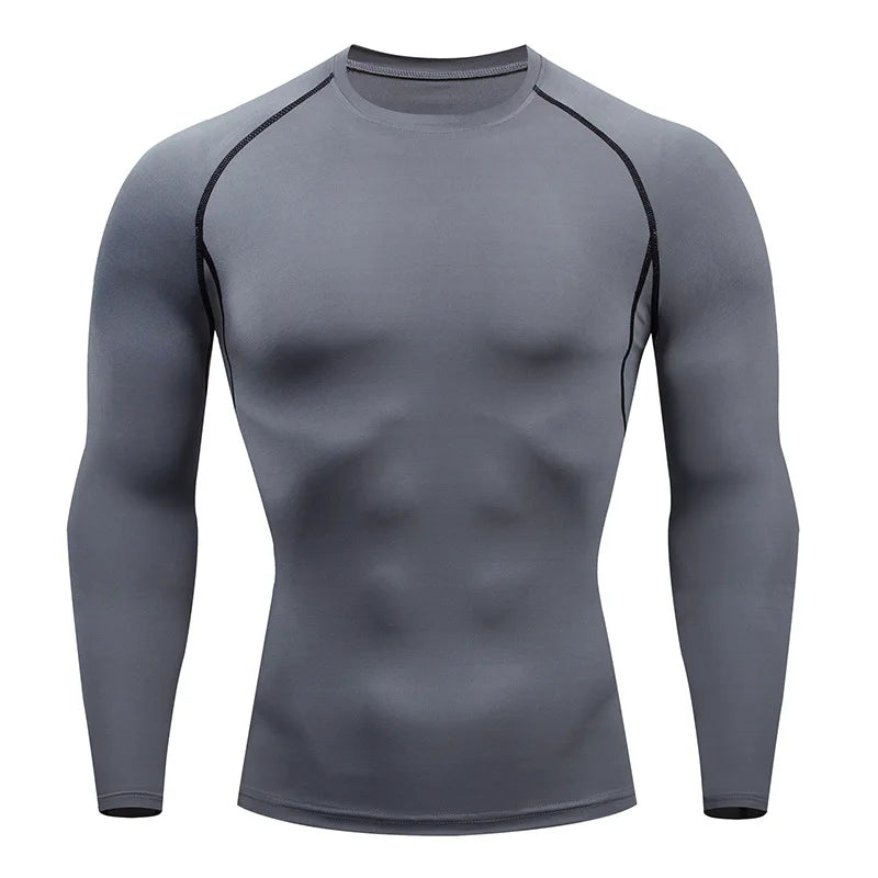 Dynamic Long Sleeve Workout T-Shirt for Men