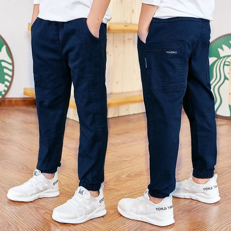 Casual Cotton Trousers for Boys - Ages 3 to 13
