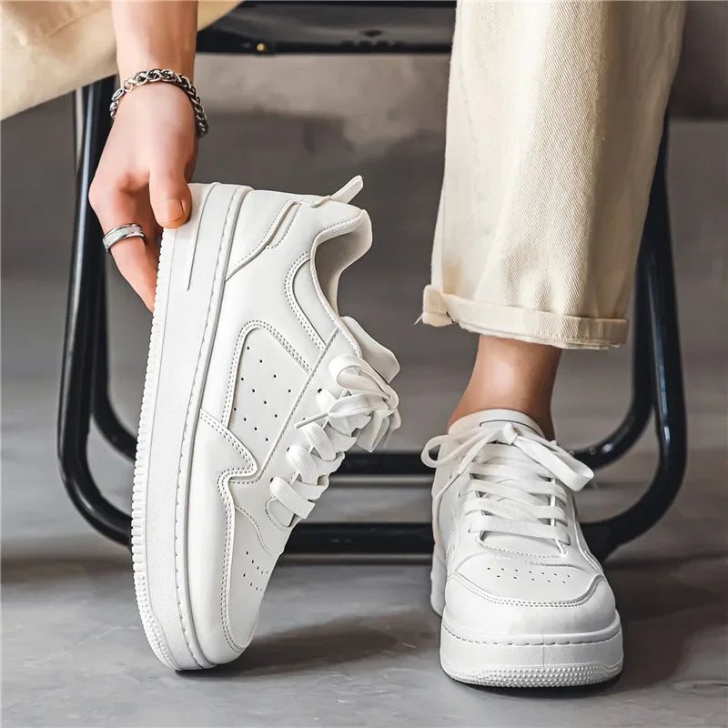 Casual Leather Sneakers for Men and Women