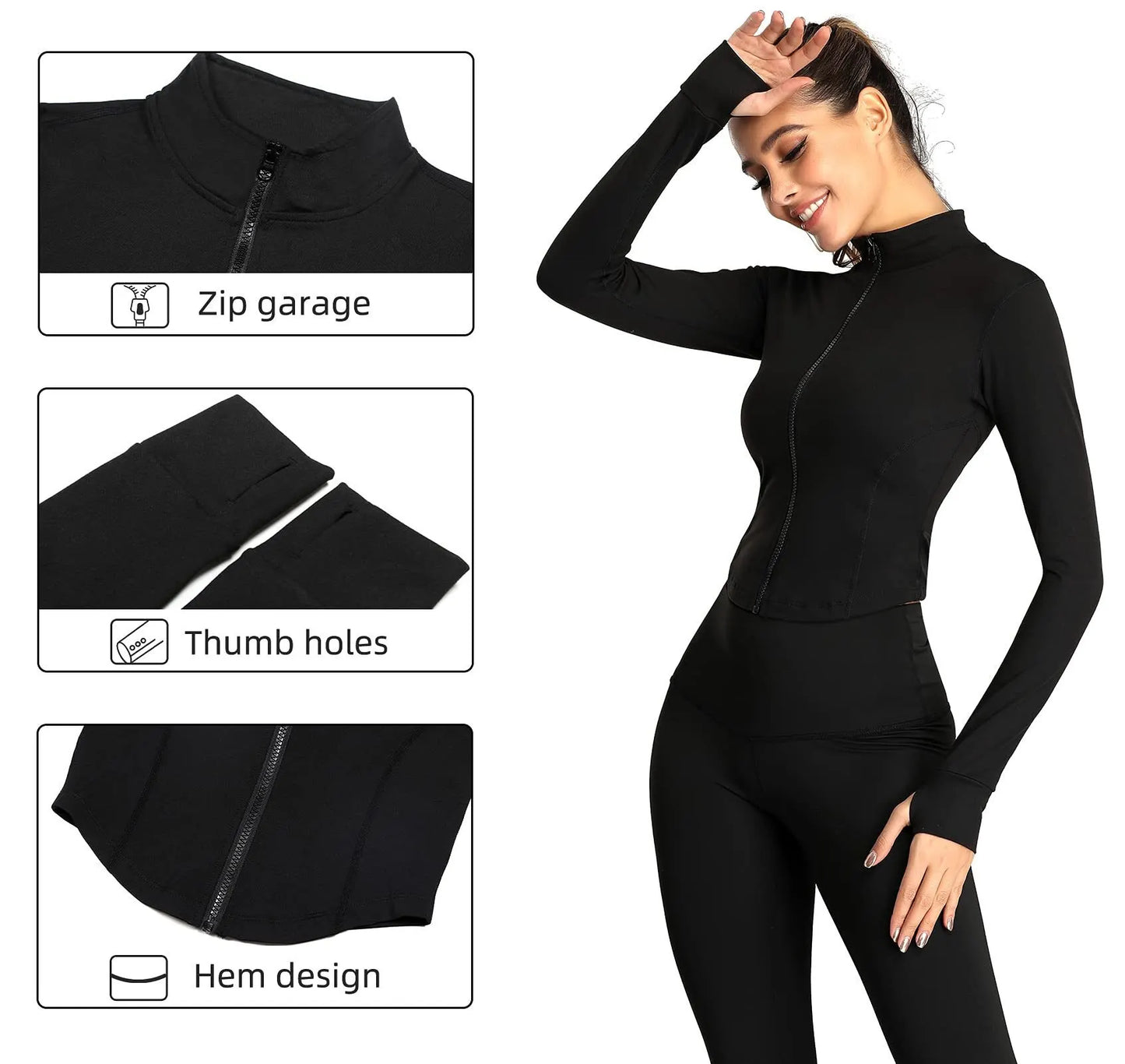 SculptFit Yoga Crop Jacket